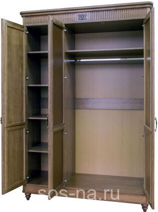 Шкаф для одежды 3д Юстина БМ2.691.1.03-01 (2358-01)